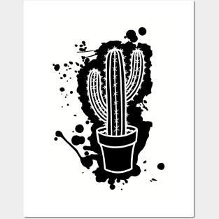 San Pedro Cactus - Splatter Cut Out Posters and Art